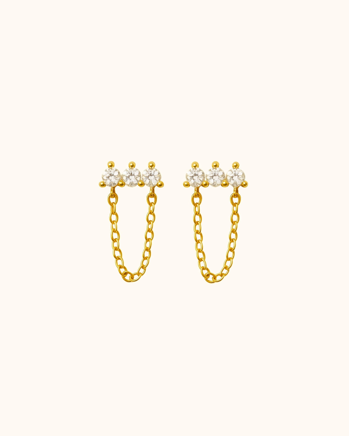 Boucles d'oreilles Aria fines dorées